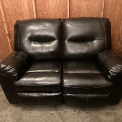 Leather Recliner Loveseat Sofa - Free Delivery 