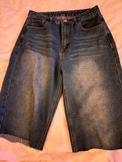 dark wash shorts
