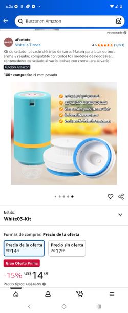 Mason Jars Vacuum Sealer Big And Small Mouth Food Saver