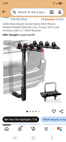 4 bike hitch rack 2 inch hitch mount