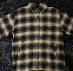 Blue flannel with pockets