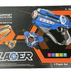 Laser Tag Guns Set of 2 with Digital LED Score Display Vests