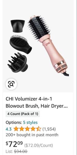 New: CHI Volumizer 4-in-1 Blowout Brush, Hair Dryer 