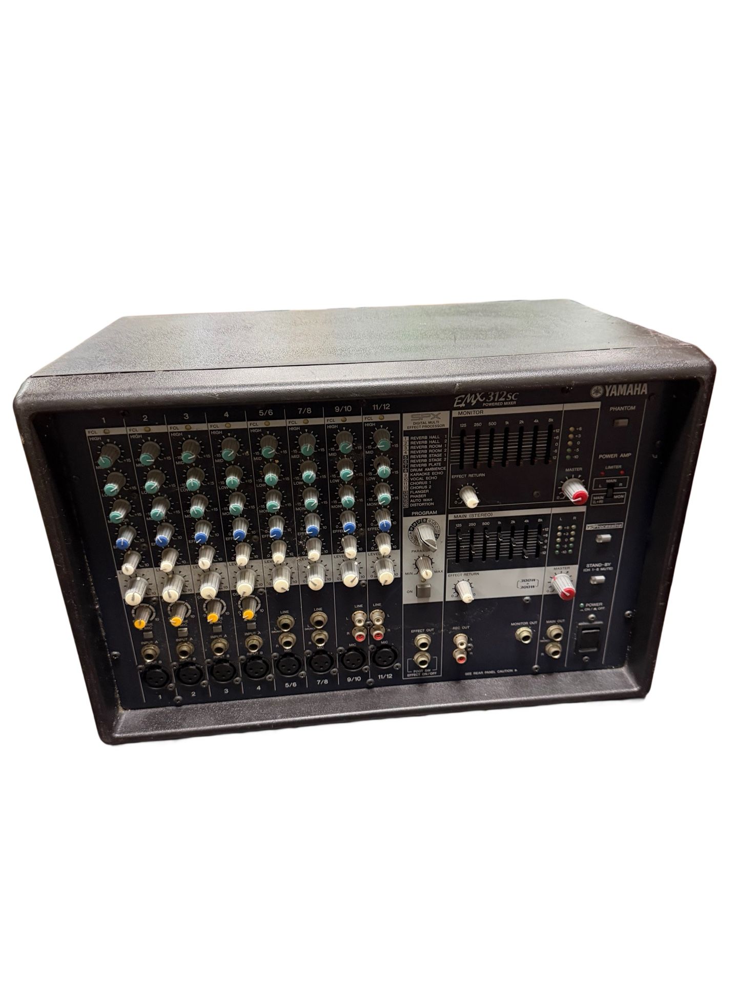 Yamaha 12-Channel PA Powered Mixer EMX312SC tested/working In Great Condition