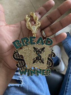 10mm rope chain with pendant