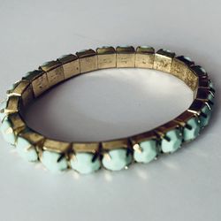 Vintage Green Stretch Bracelet 