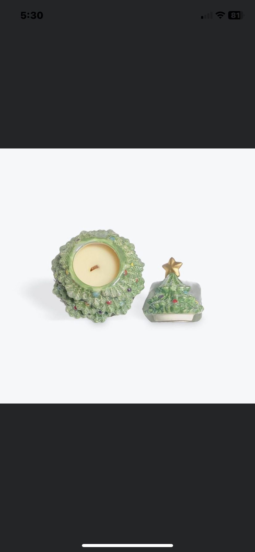 Holiday Pour Candle Christmas Tree