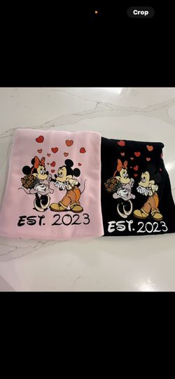 Black Or Pink Minnie & Mickey Sweater