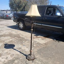 Vintage lamp stand up lamp with Vintage lamp shade