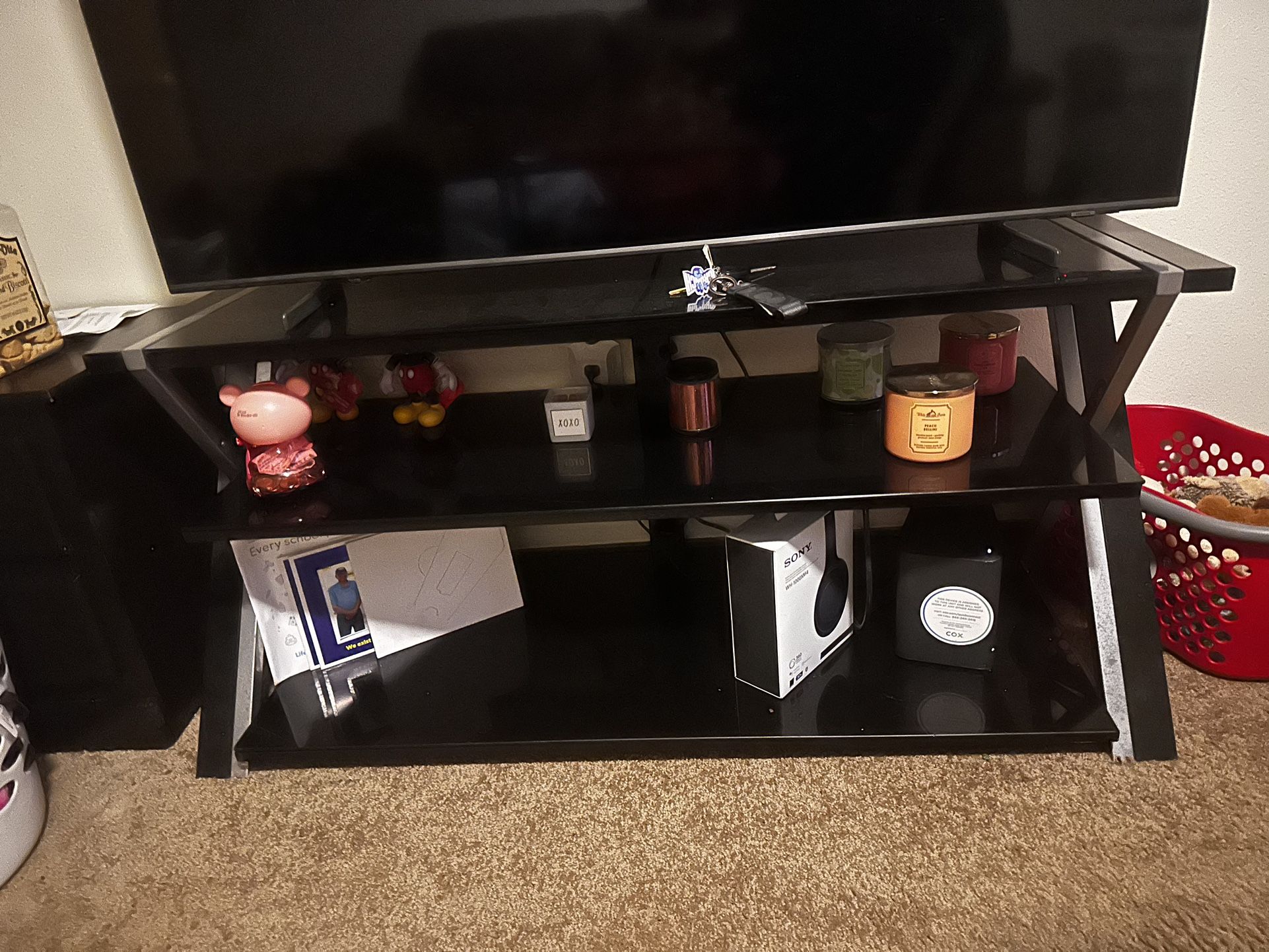 Glass TV Stand 55-65in