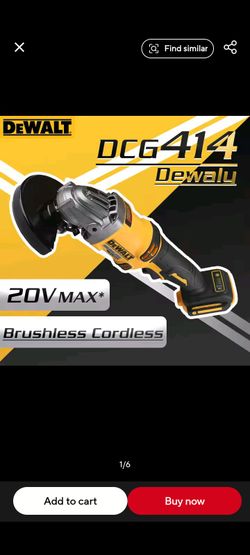 CHRISTMAS SALE. SET OF DEWALT DCG414 ANGLE GRINDER & DEWALT BATTERY DCB206