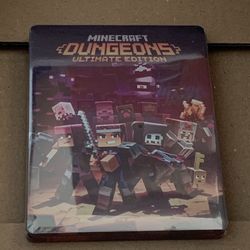 minecraft dungeons ultimate edition custom steelbook no game included brand new 