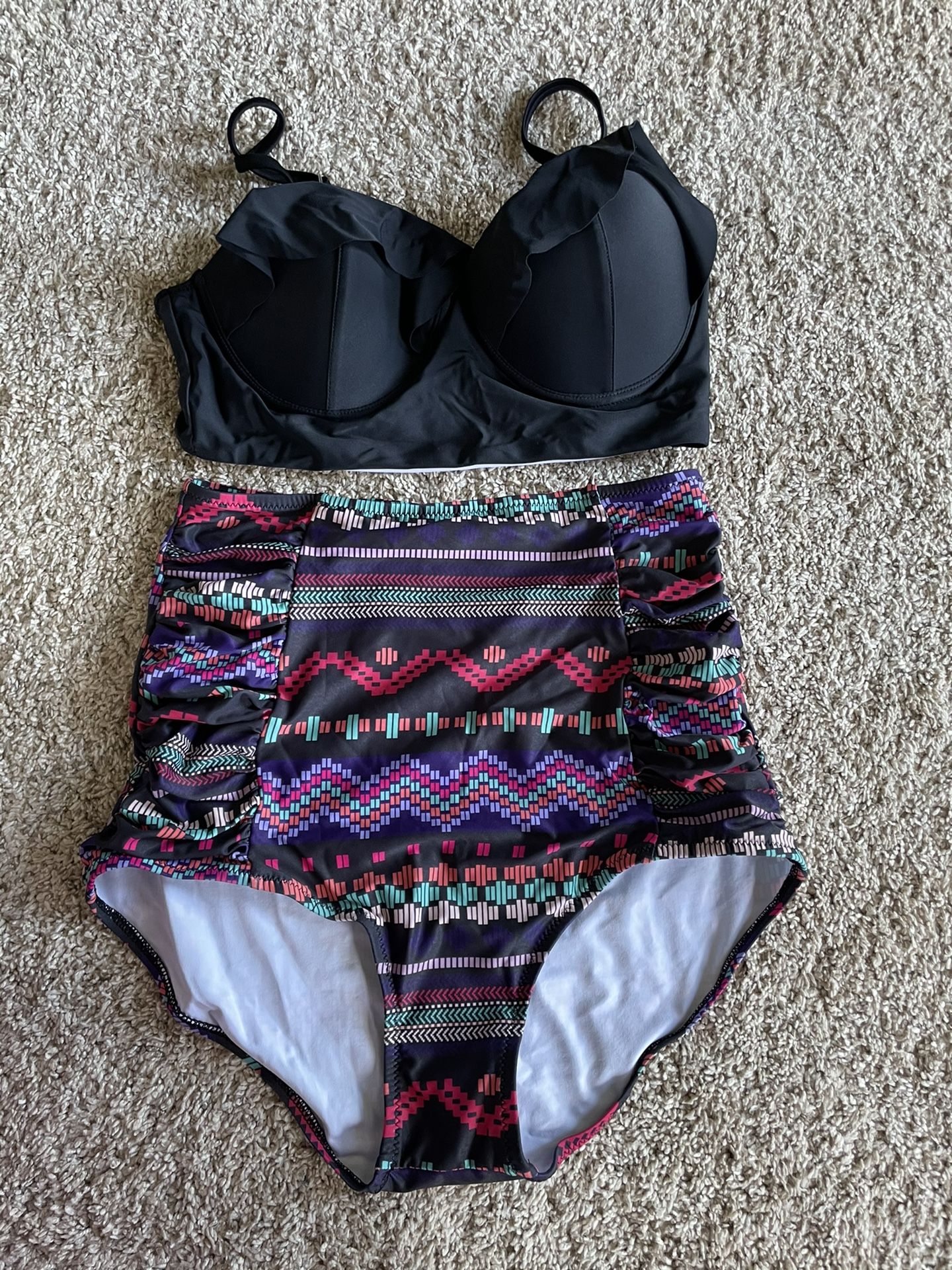 Woman Swimsuit Set Sz M New