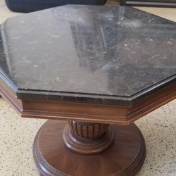 End Tables, Coffee Tables 2 Matching. 16 In. Tall Octagon Shaped 20 X 20 In. Tops