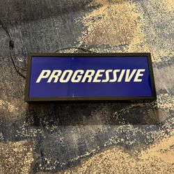 PROGRESSIVE Lighted Sign 