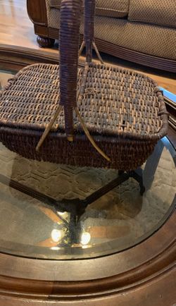 Vintage gathering basket