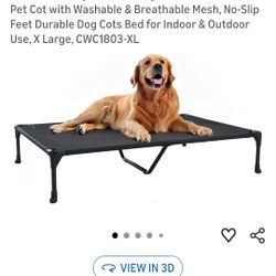 Dog cot elevated cooling bed- INDOOR/OUTDOOR