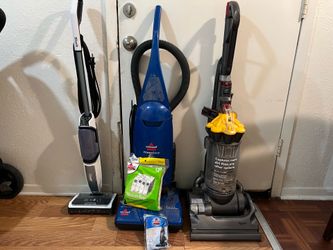 Vacuums and steam cleaner