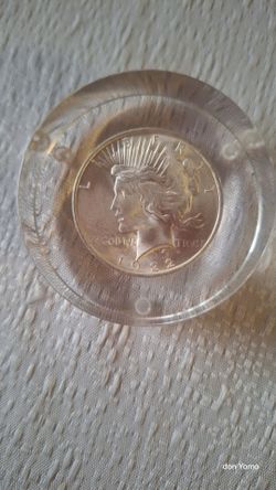 1922 peace dollar paper weigh