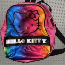Hello Kitty Rainbow Gradient Backpack – Good Condition, Smoke-Free Home