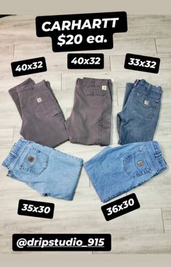 CARHARTT PANTS JEANS $20 ea.