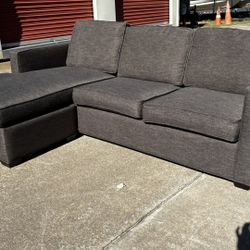 *FREE DELIVERY* Crate & Barrel Barrett II - 91” Reversible Chaise Storage 