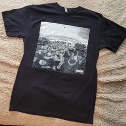 Black Graphic Tee With WARRIORS