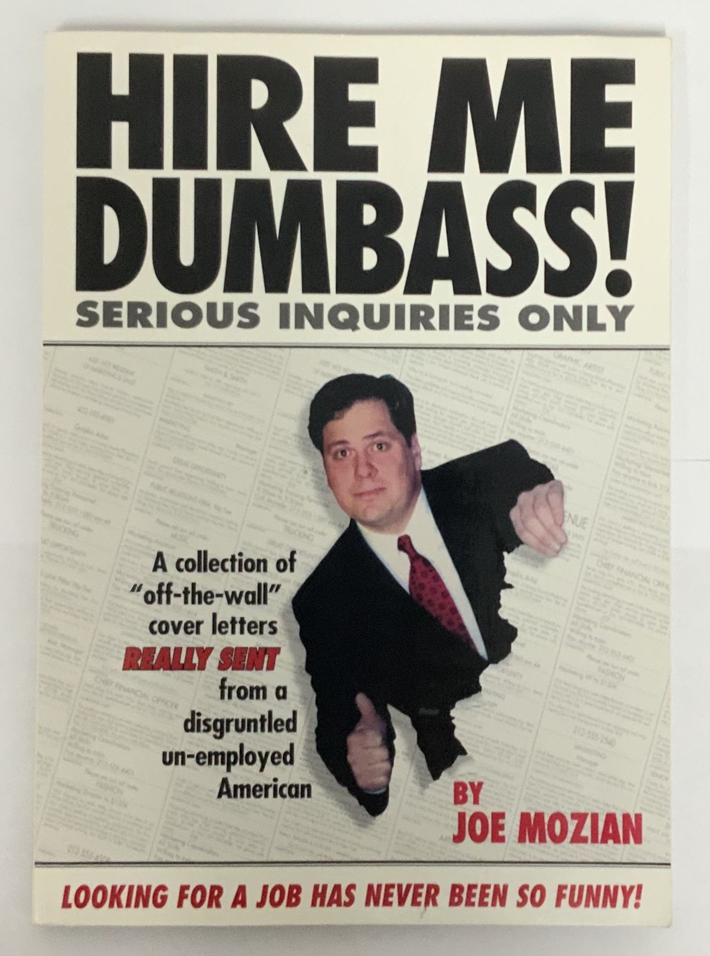 Hire Me Dumbass! Serious Inquiries Only By Joe Mozian Paperback Book
