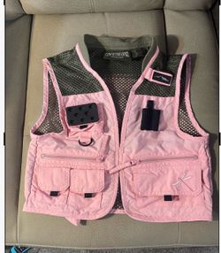 Little girls, professional fishing vest