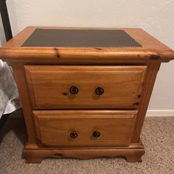 Solid Pine Nightstand / End Table – $15 (Good Condition)