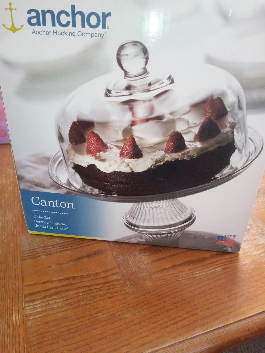 Cake Plate/Punch Bowl Combo, Cross Posted North Riverside