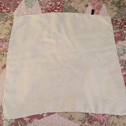 Men's Hand Rolled Silk Off WhiteHandkerchief