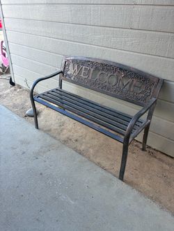 Metal bench