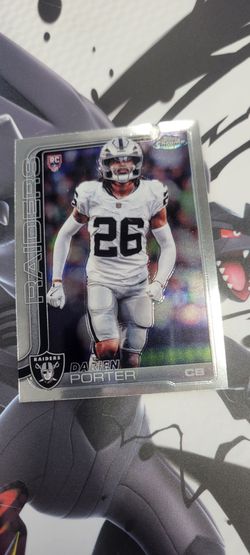Darien Porter Topps Chrome Rookie Card Raiders