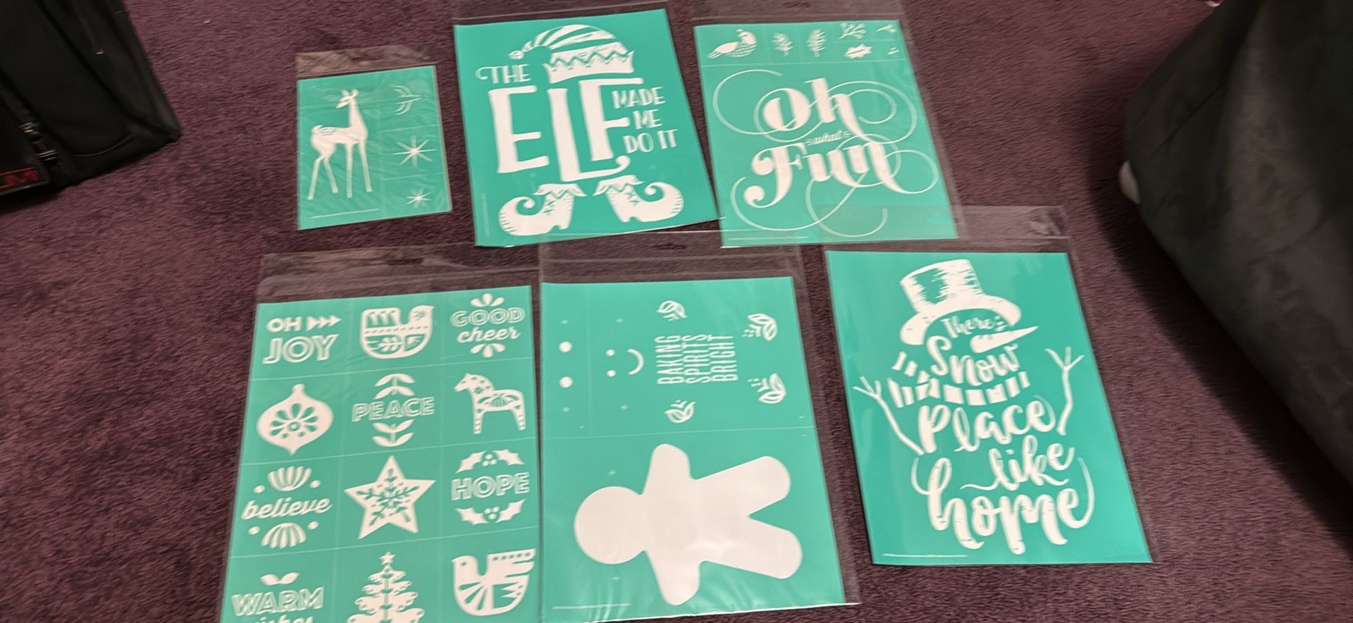 New Winter Holidays Chalk Couture Stencils