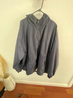 Vintage Nike Navy Blue Windbreaker Hoodie 