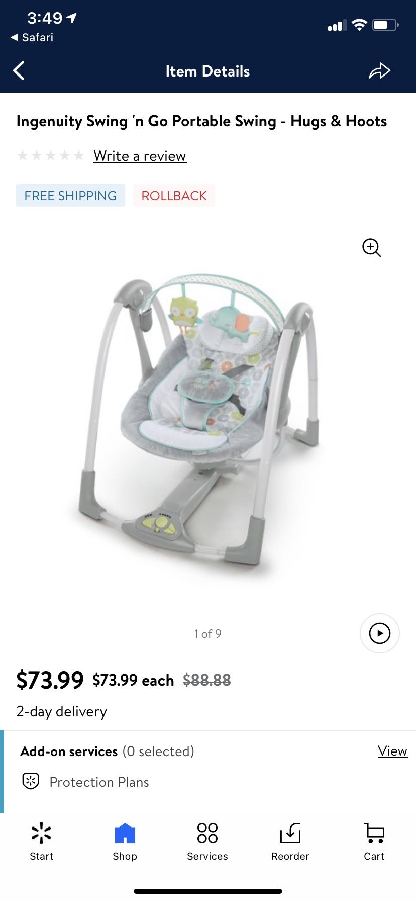 Ingenuity Baby Swing