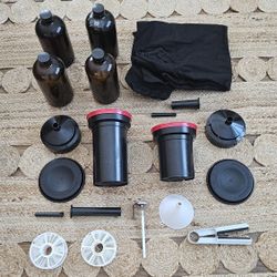 Film Developing Equipment, Development Tanks, Spools, Darkroom bag, Developer Bottles, Accessories