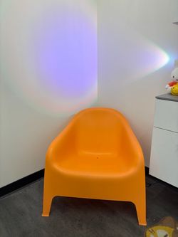 IKEA orange chair