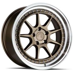 Aodhan DS-X 18x9.5 5x114.3 +30 Bronze W/Machined Lip Wheels (We Finance)