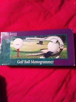Golf Ball Monogrammer