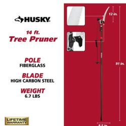 Husky 14 ft Tree Pruner w/ 8 in Blade - New