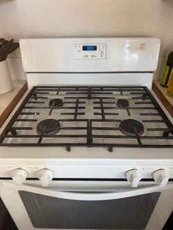 White Gas Range Stove with Oven