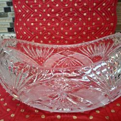 Lead Crystal  Vase/ Dish 