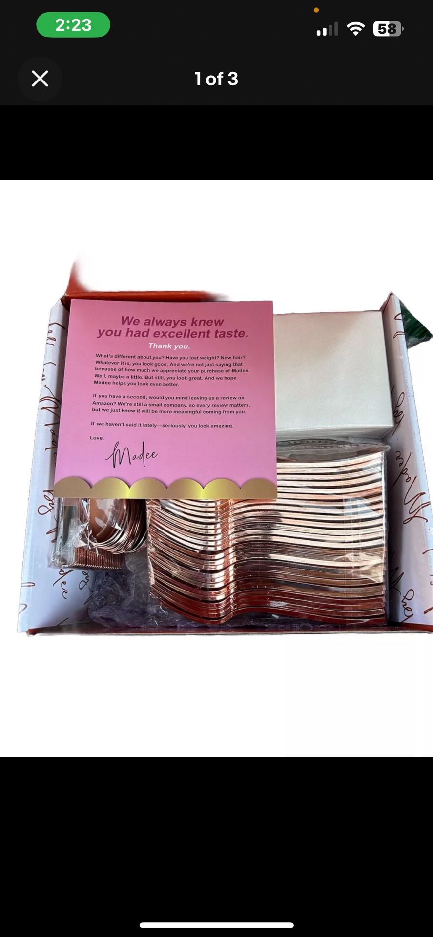 Party Supples Rose Gold Elegant Set 25 People
