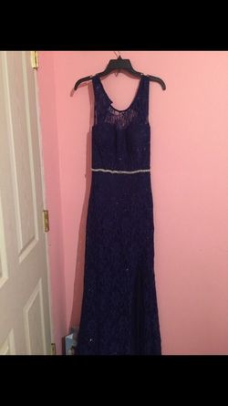 Royal blue prom dress