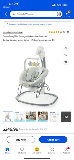 Swing With Detachable Bouncer!