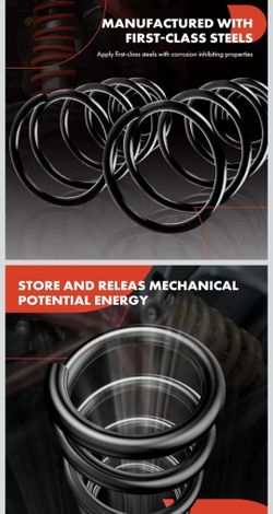 A-premium 2pcs Front Suspension Coil Spring Compatible With Ford Escape...