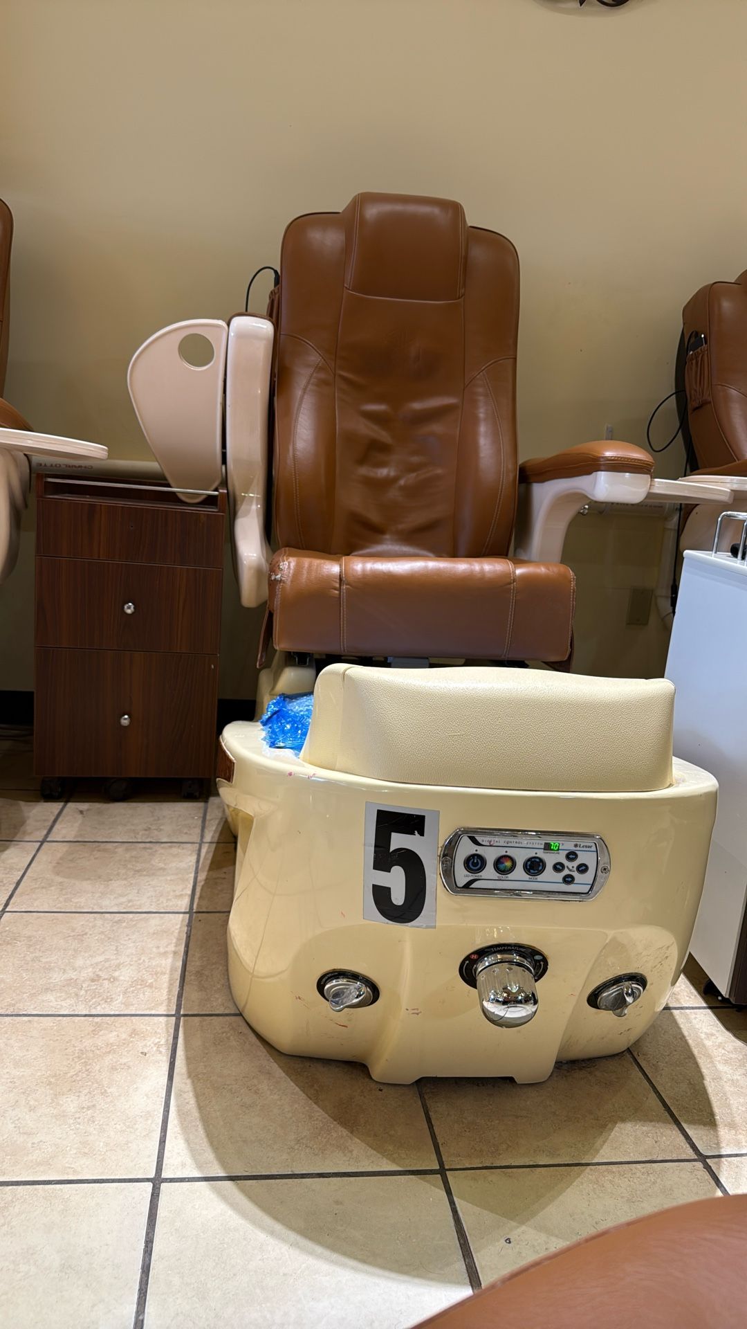 Used Pedicure Chair With Stool #5