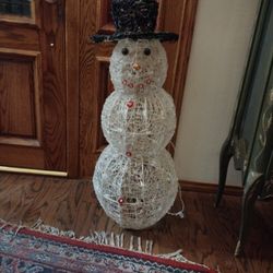 3 Ft Lighted Snowman